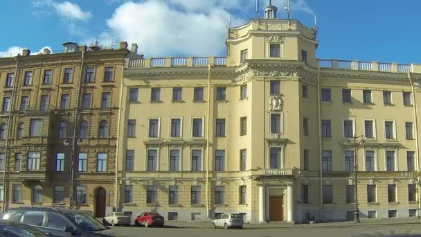 Philologische Fakultät der Staatlichen Universität in St. Petersburg — Stockvideo