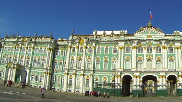Museu Estadual Hermitage em São Petersburgo — Vídeo de Stock