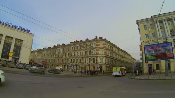 Stazione ferroviaria Finlyandsky a San Pietroburgo — Video Stock