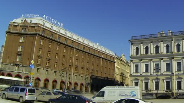 Isaac je náměstí v Petrohradu — Stock video