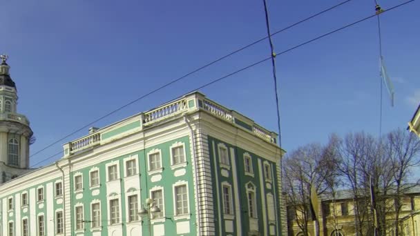 Kunstkamera. Museo di antropologia ed etnografia di San Pietroburgo . — Video Stock