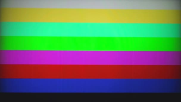 Generátor barevných pruhů — Stock video