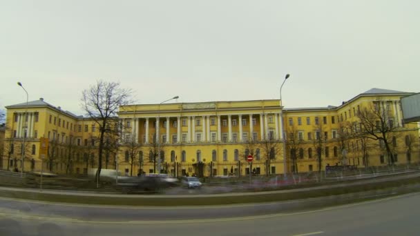 Mikhailovsky katonai Tüzérségi Akadémia St. Petersburg — Stock videók