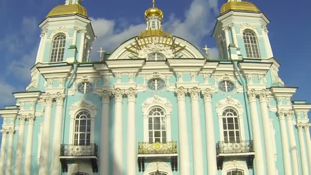 Iglesia cristiana en Petersburgo — Vídeo de stock