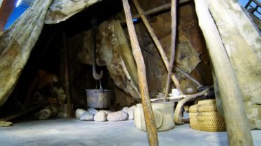 bir kulübede yaşayan Çukçi