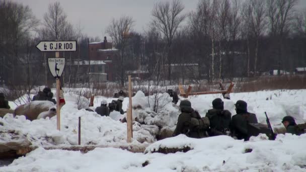 Leningrad, Savaşı'nda Alman askerleri — Stok video