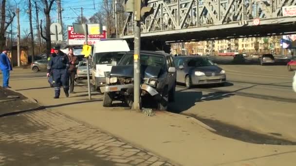 Accidente de tráfico — Vídeo de stock