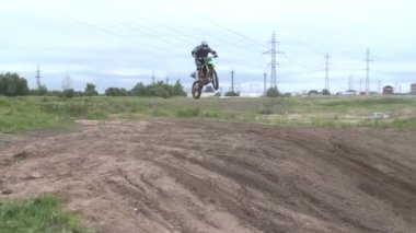 Motocross atlama binici