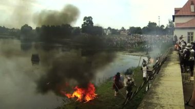 Ortaçağ savaşçıları kale Savaşı