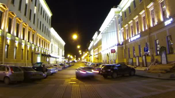 Calle italiana, San Petersburgo, Rusia — Vídeos de Stock