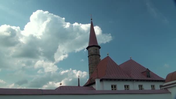 Burg mit Turm — Stockvideo