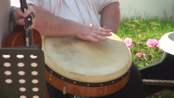 Hand-drum — Stockvideo