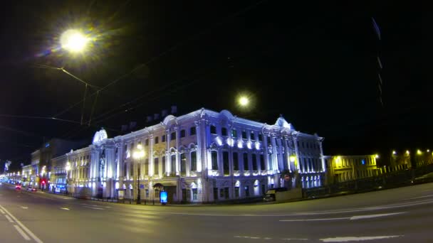 Nevsky prospect, st. petersburg, Rusya Federasyonu — Stok video