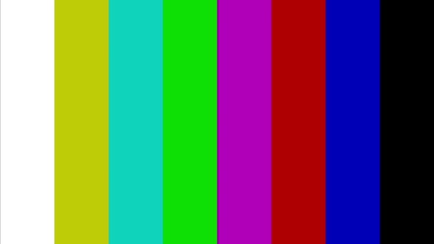 Generador de barras de color — Vídeos de Stock