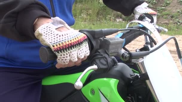 Motosiklet yarış motor parça — Stok video