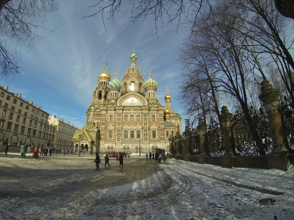 Церква Святого Петра і Павла, Петергоф, Санкт-Петербург, Росія Ліцензійні Стокові Зображення