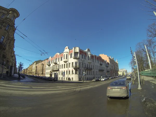 st. Petersburg'da eski bir binanın dış cephe