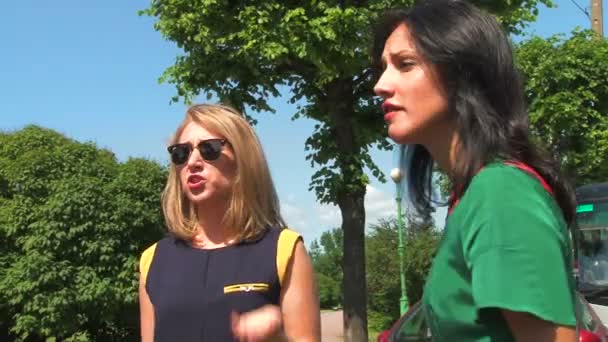 Due ragazze litigano tra di loro — Video Stock