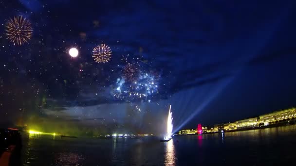 Fuegos artificiales — Vídeo de stock