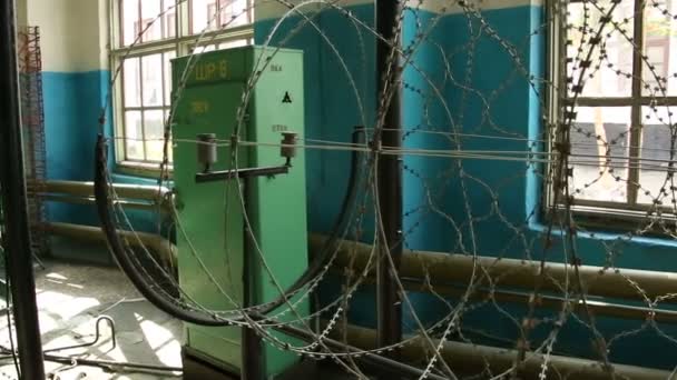 В'язниця дроту — стокове відео