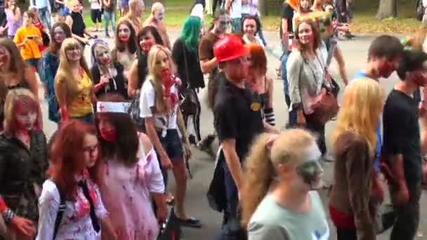 Zombies parade — Stockvideo