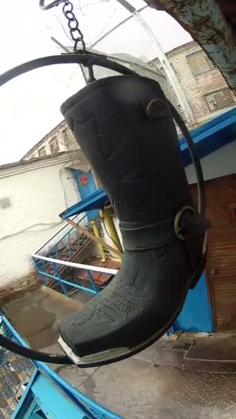 Gummistiefel — Stockvideo