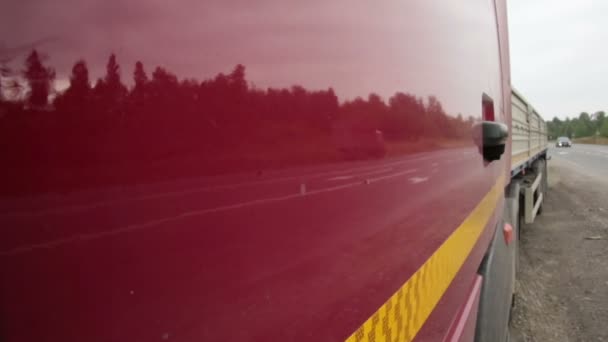 Przyczepa z autostrady — Wideo stockowe