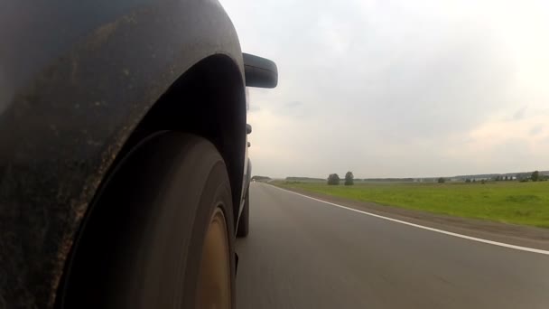 Fahrt auf der Autobahn — Stockvideo