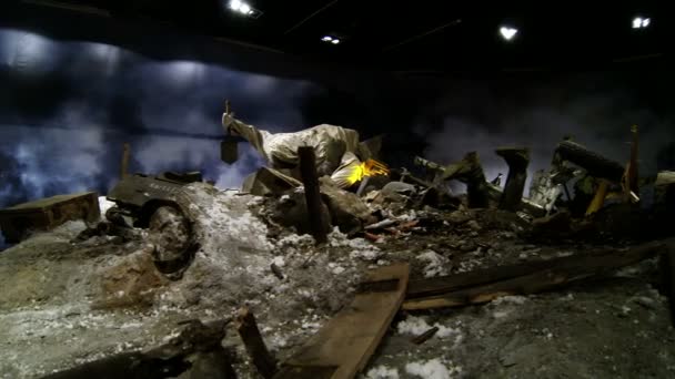 Reconstruction du combat militaire les Allemands et les Russes . — Video