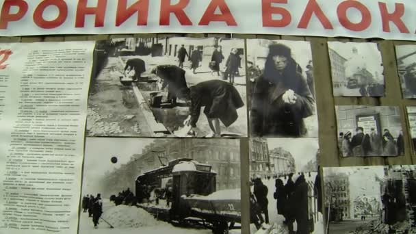 Pictures Of The Siege Of Leningrad — Stock Video