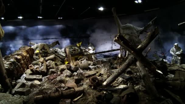 Reconstruction du combat militaire les Allemands et les Russes . — Video