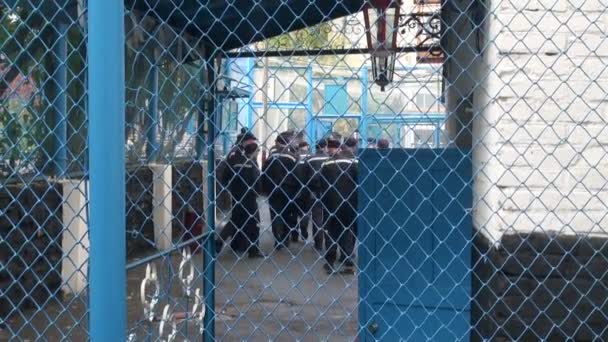 Zone pénitentiaire camp pour prisonniers — Video
