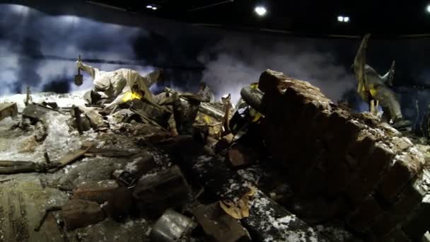 Reconstruction du combat militaire les Allemands et les Russes . — Video