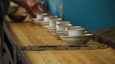 mahkumların yemek alanı