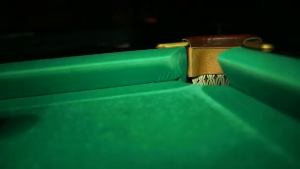 Pool table — Stock Video