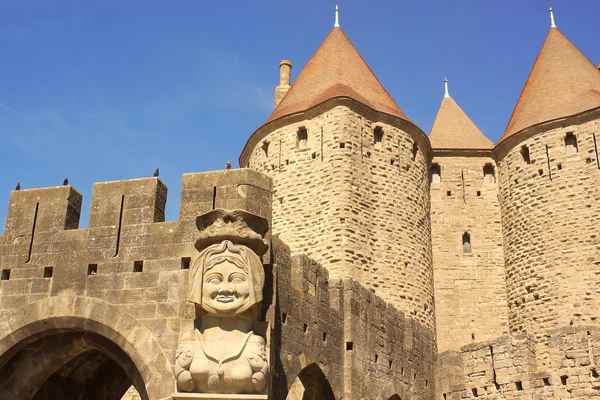 Dame karkasbesmetting van carcassonne, Frankrijk — Stockfoto