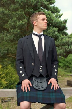 Scotsman in a Kilt clipart