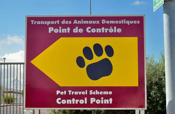 Pet passport animal control centre for travel to the United King — Stock Photo, Image