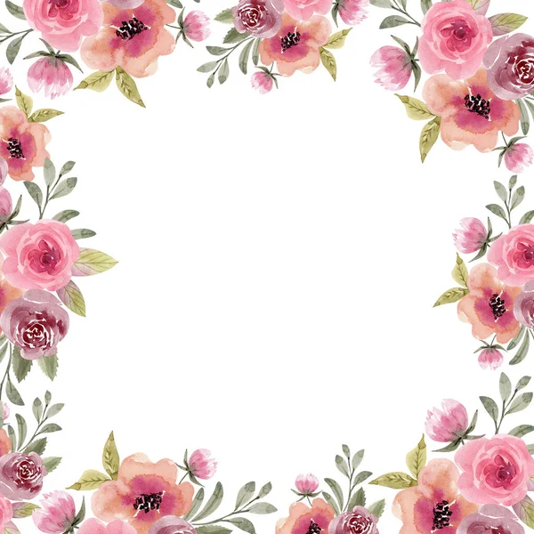 Flower frame Stock Photos, Royalty Free Flower frame Images | Depositphotos