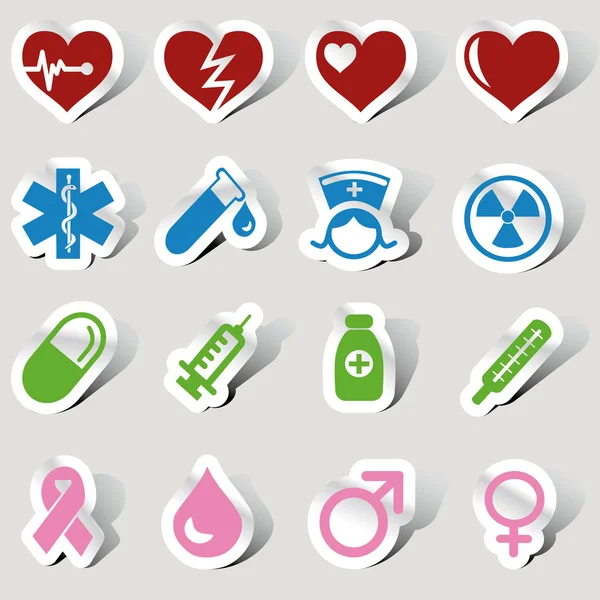 Set di icone mediche Vettoriale Stock