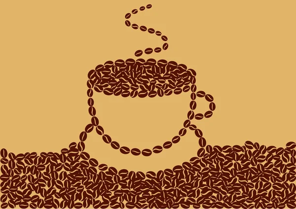 Abstracto taza de café Vectores de stock libres de derechos