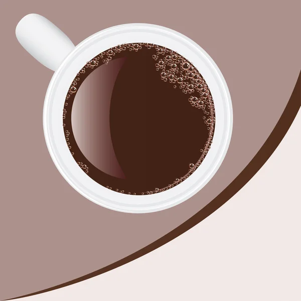 Bir fincan kahve ile arka plan — Stok Vektör