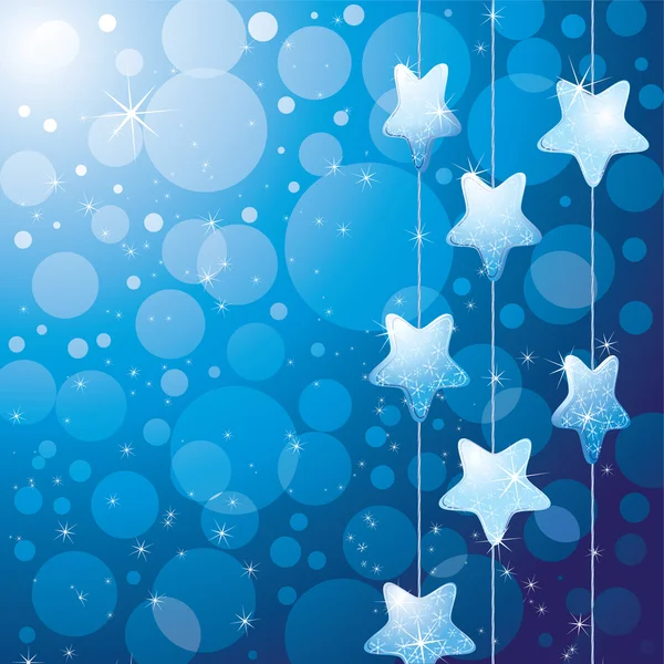 Blue background with stars — Stock Vector