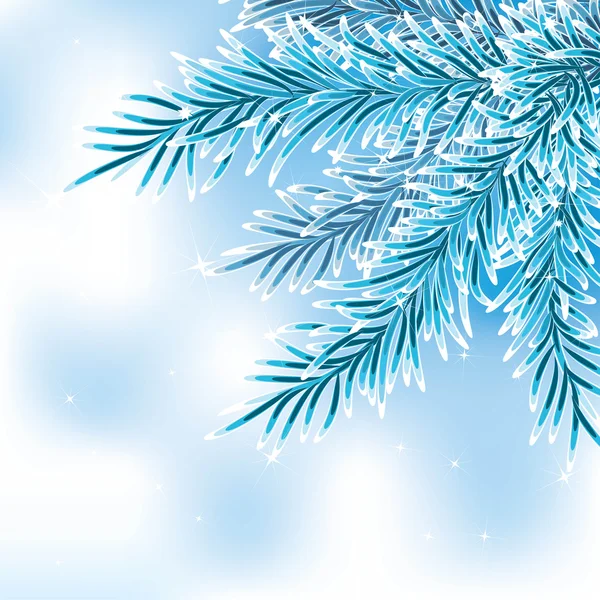 Arbre de Noël bleu — Image vectorielle