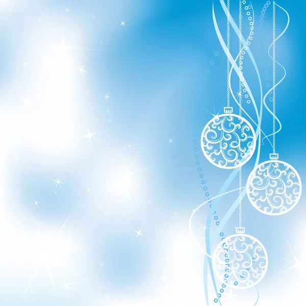 Blue christmas background — Stock Vector