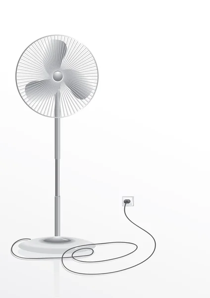Beyaz bir arka plan üzerinde izole bir fan