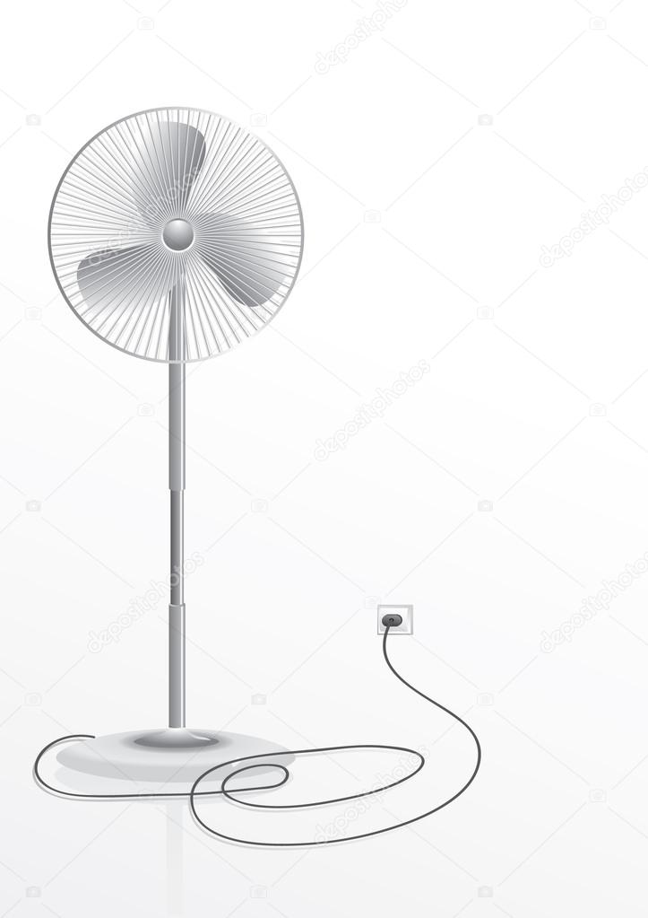 A fan isolated on a white background