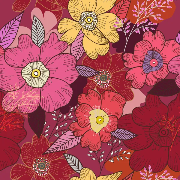 Fondo floral — Archivo Imágenes Vectoriales