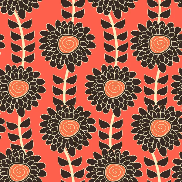 Textura floral — Vetor de Stock