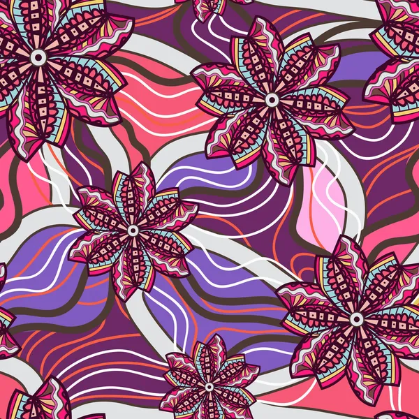 Naadloze floral textuur — Stockvector